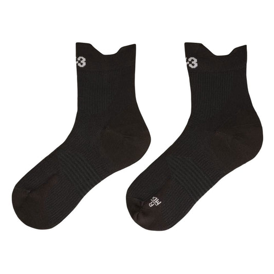 Y-3 Running Socks Unisex :Black | Black