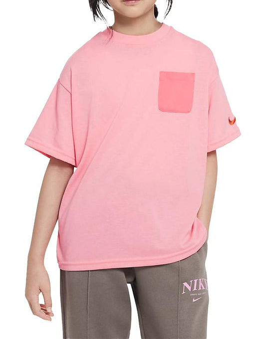 Kids' Outdoor Play Tee :Coral Chalk