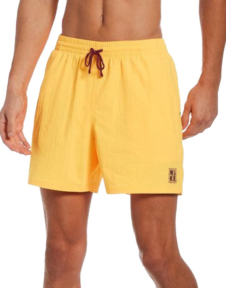Men's Solid Icon 5in Swim Trunks :Racer Orange