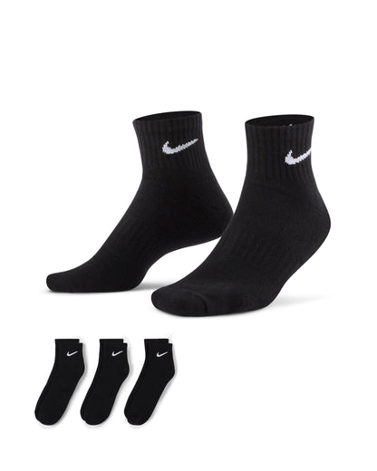 Nike Everyday Cushioned Training Ankle Socks (3 Pairs | 2 Colours)