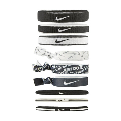 Nike Mixed Ponytail Holders 9pcs (5 Colours)
