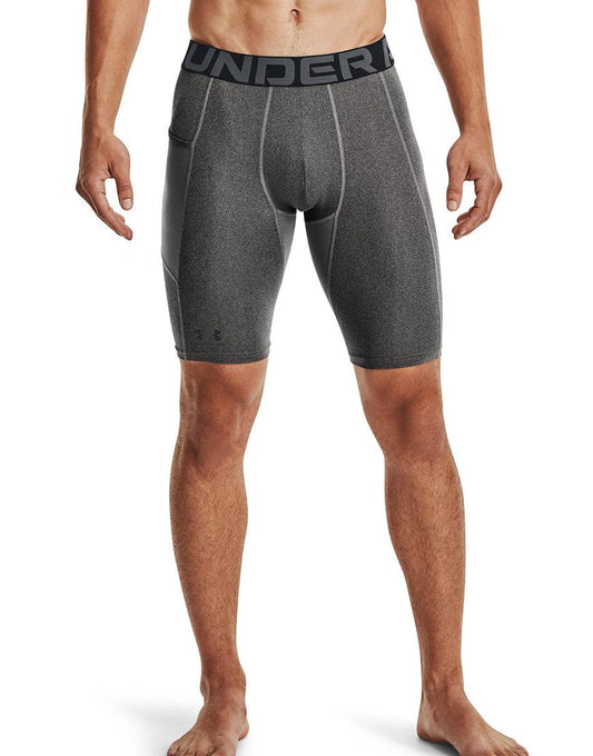 Men's HeatGear Pocket Long Shorts :Carbon Heather